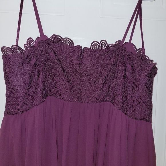 PURPLE M&S Marks and Spencers NWT Occasion Dress Spaghetti Straps Size US 16 - Picture 15 of 15